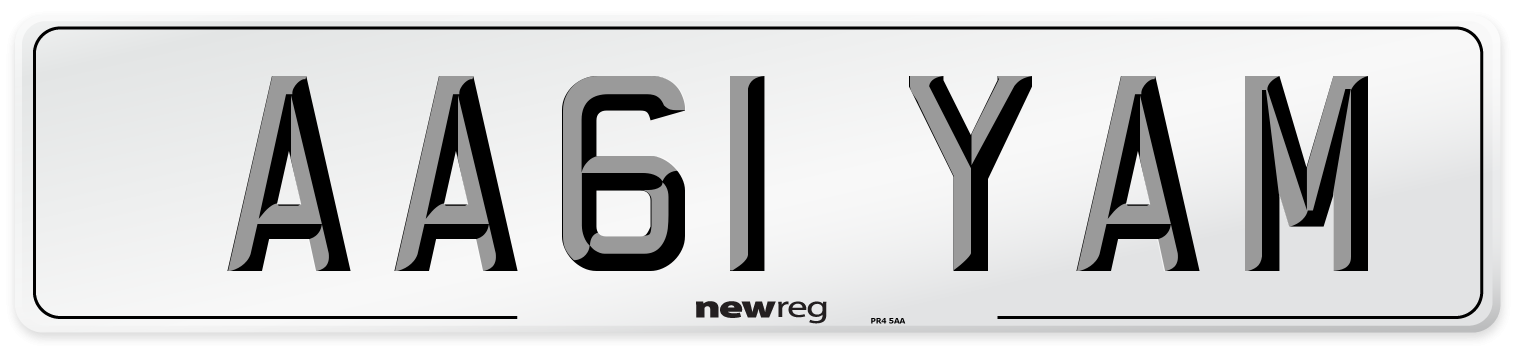 AA61 YAM Number Plate from New Reg
